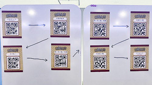 ビジネスデジタルコンテンツ制作の作品「築城物語」ストーリーのQRコード